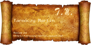 Tarnóczy Martin névjegykártya