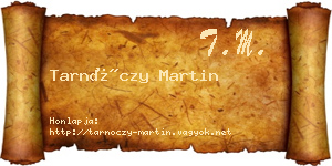 Tarnóczy Martin névjegykártya